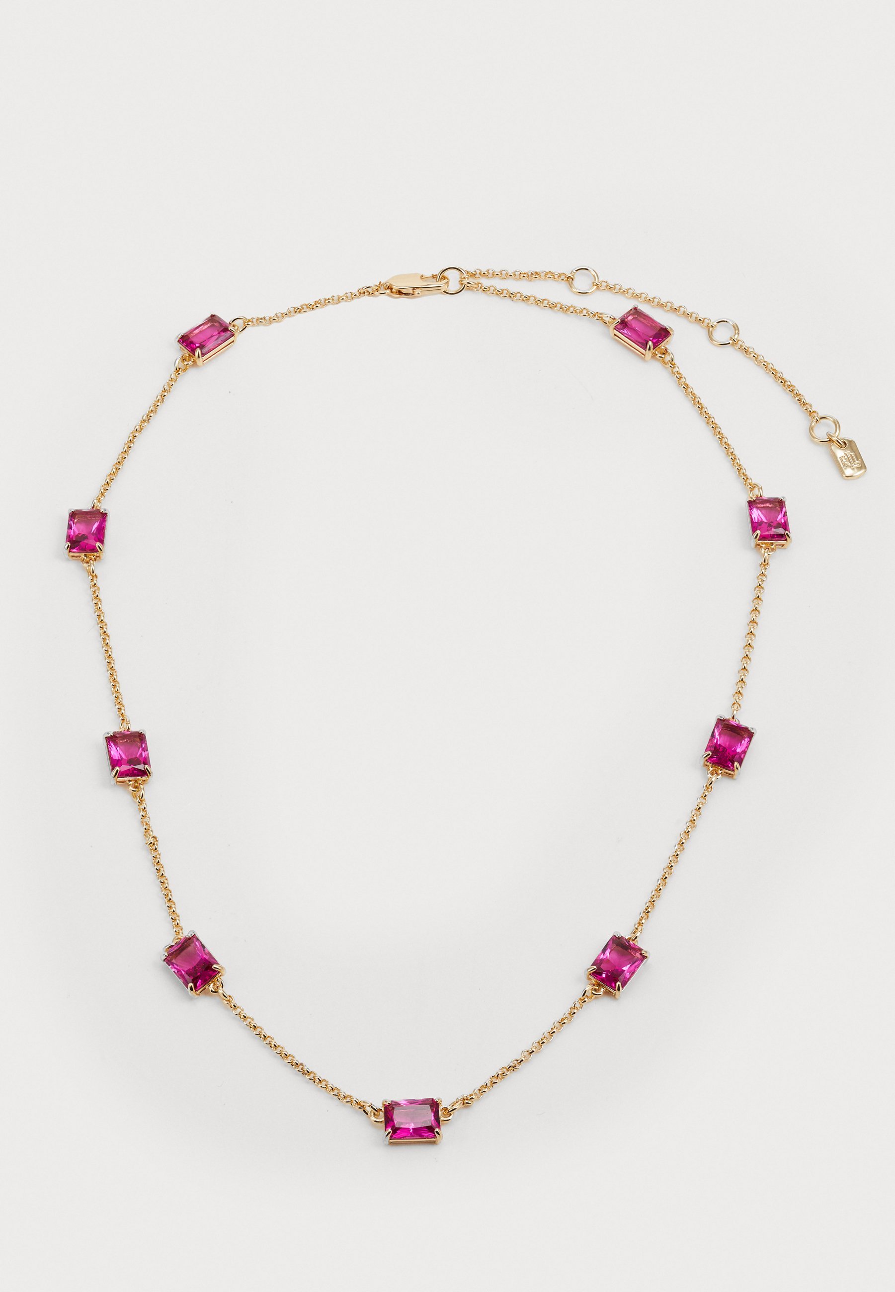 Lauren Ralph Lauren STATION COLLAR - Halsketting - goudkleurig/fuchsia