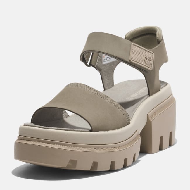 Sandalo a Doppia Fascia Everleigh da Donna in                beige