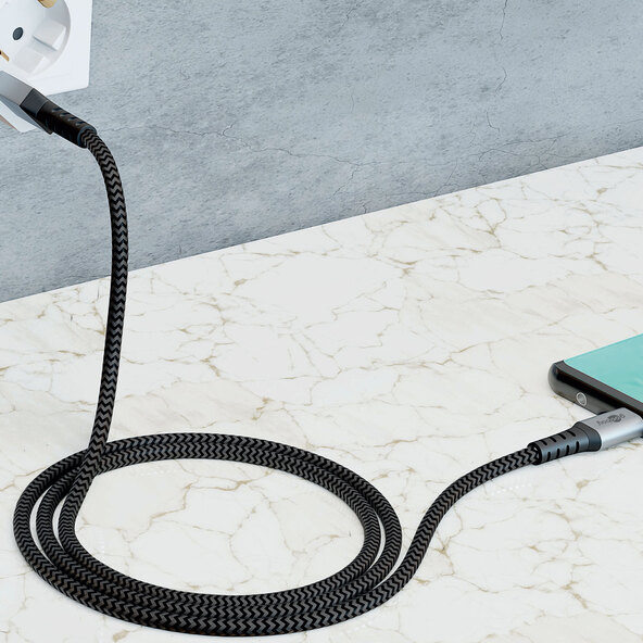 USB-C/A 2.0 Datenkabel-Bundle, 1 m + 2 m