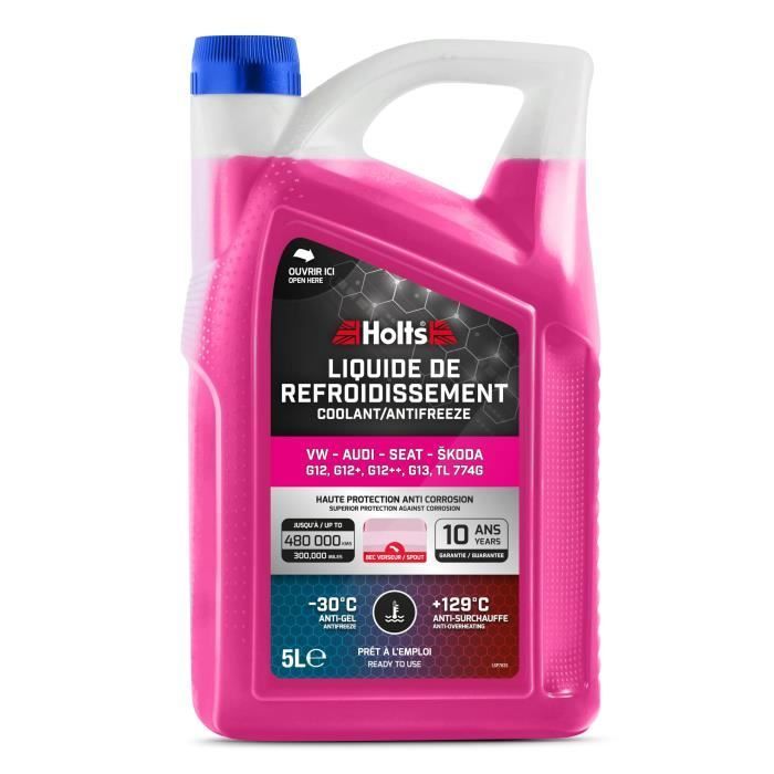 Coolant - HOLTS - HAFR0006B - Dedicated to VW-AUDI-SEAT-SKODA G12/ G12+ / G12++ / G13 / TL 774G 5L + Nozzle