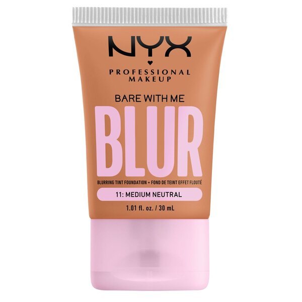 NYX Professional Makeup Bare With Me Blur 11: Srednje neutralni puder<br>30 ml