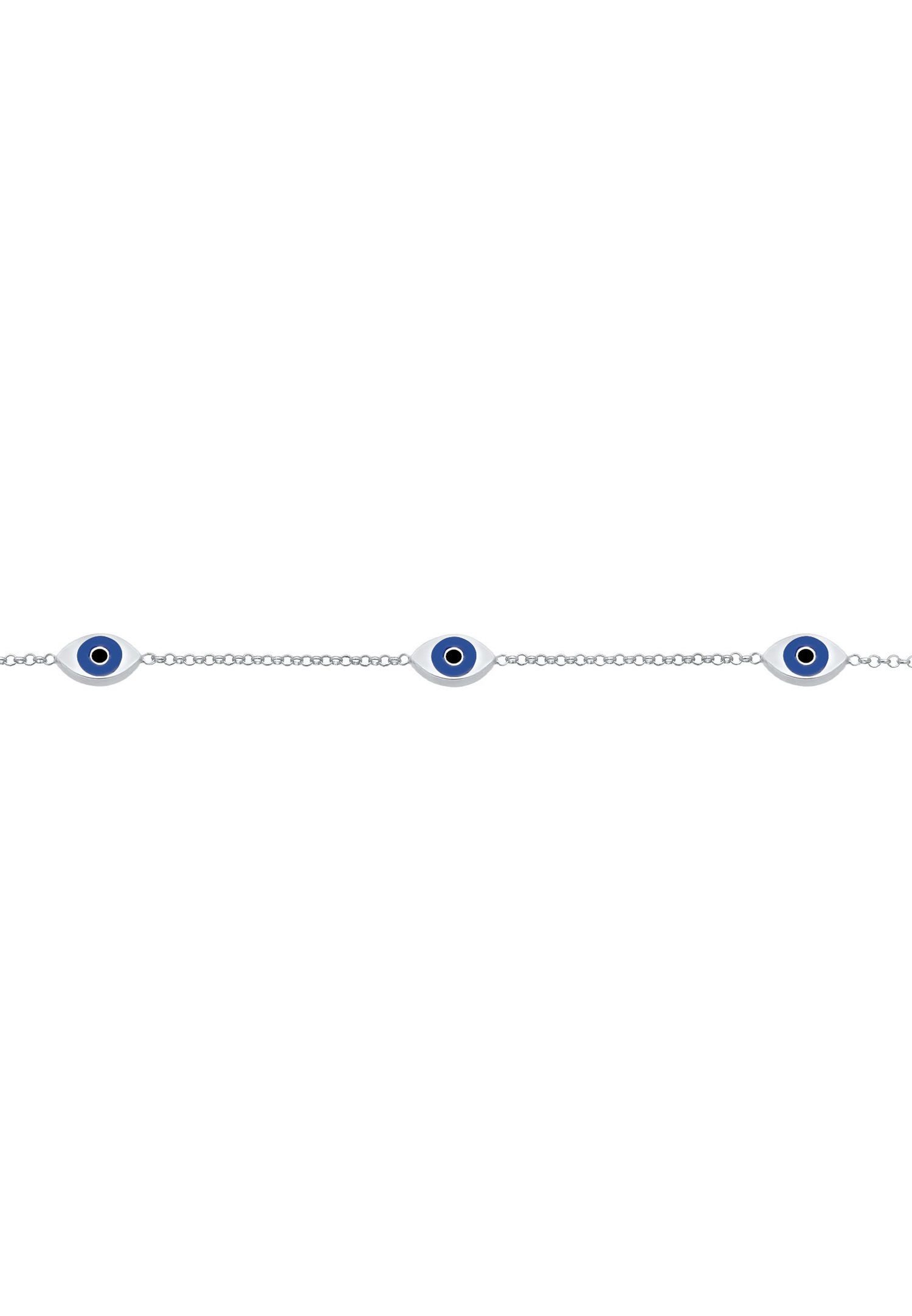 Elli Femme Choker Evil Eye Trend Blogger avec émail en argent sterling 925