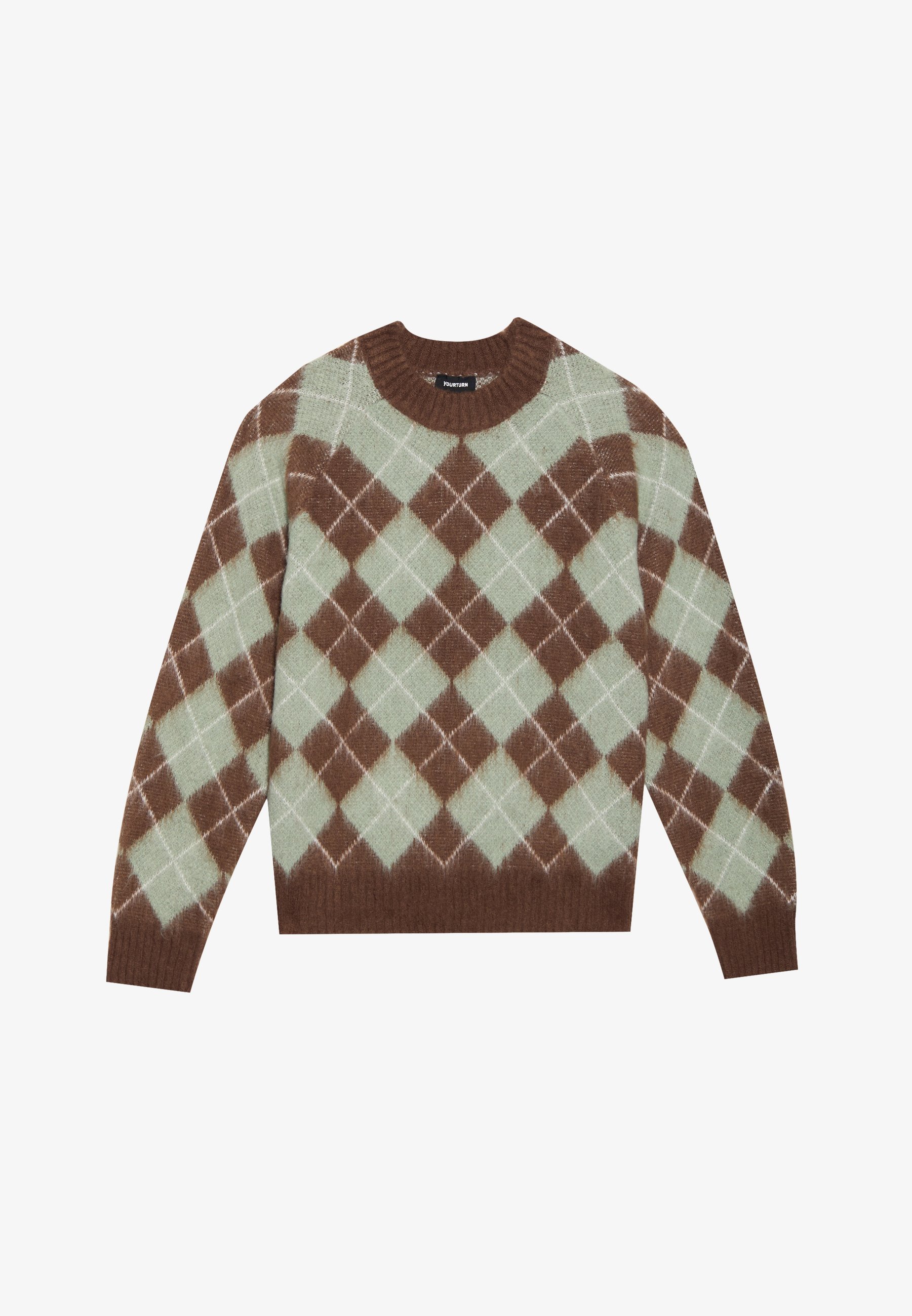YOURTURN UNISEX - Trui - Bruin/Blauw