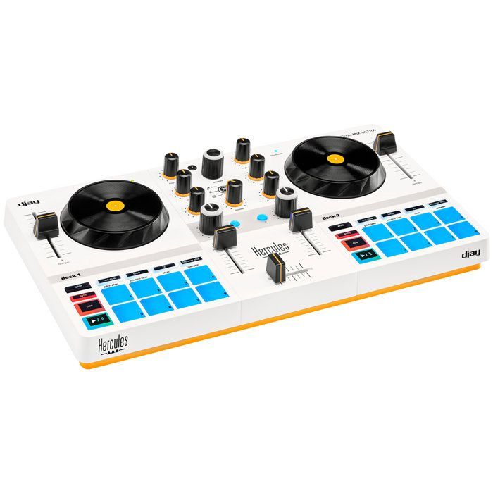 HERCULES DJ CONTROL MIX ULTRA - Bluetooth DJ Controller for Smartphones (iOS and Android) - Wireless