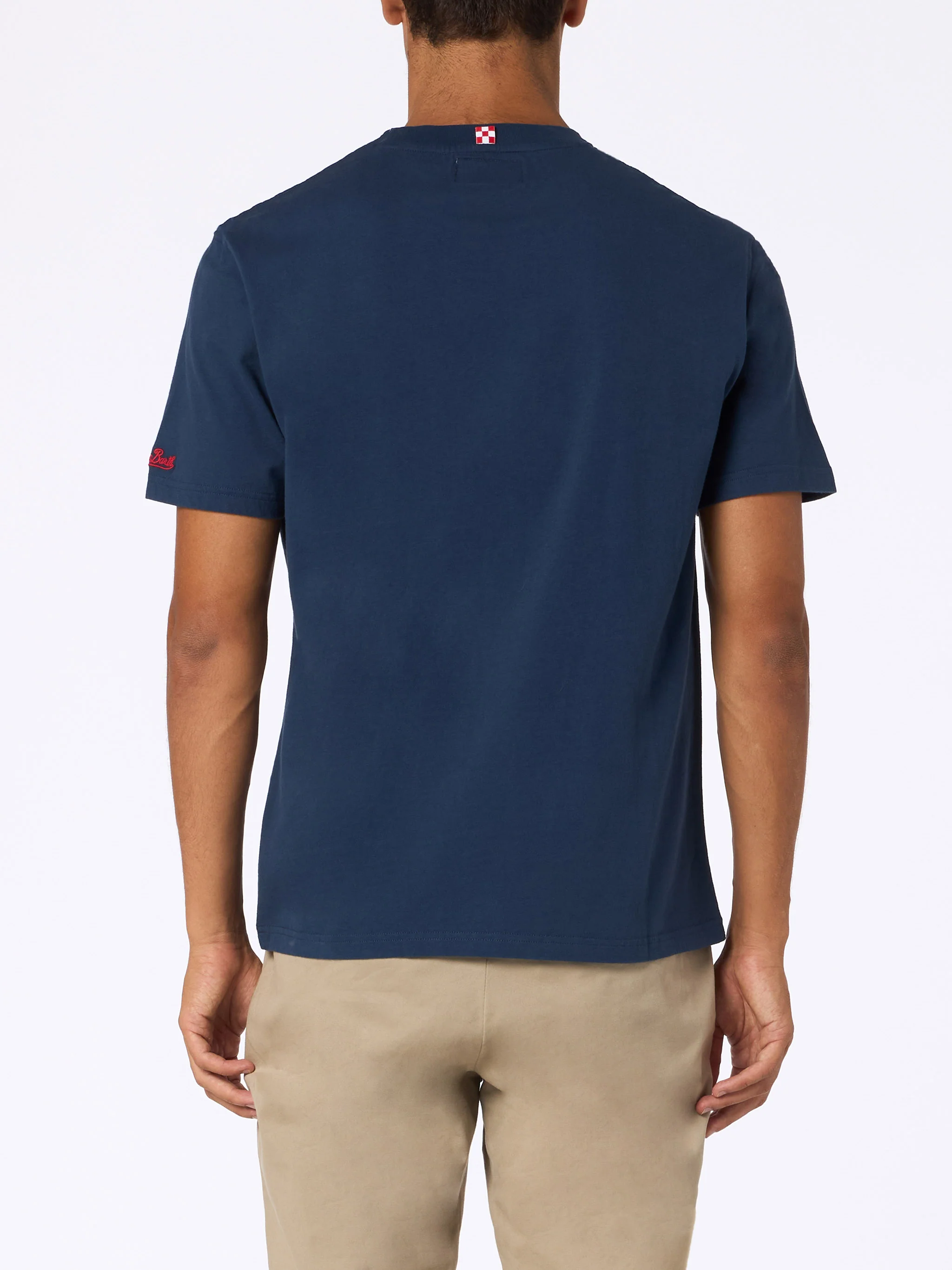 T-shirt Arnott pour homme en coton épais avec broderie « Amoureux de la montagne »