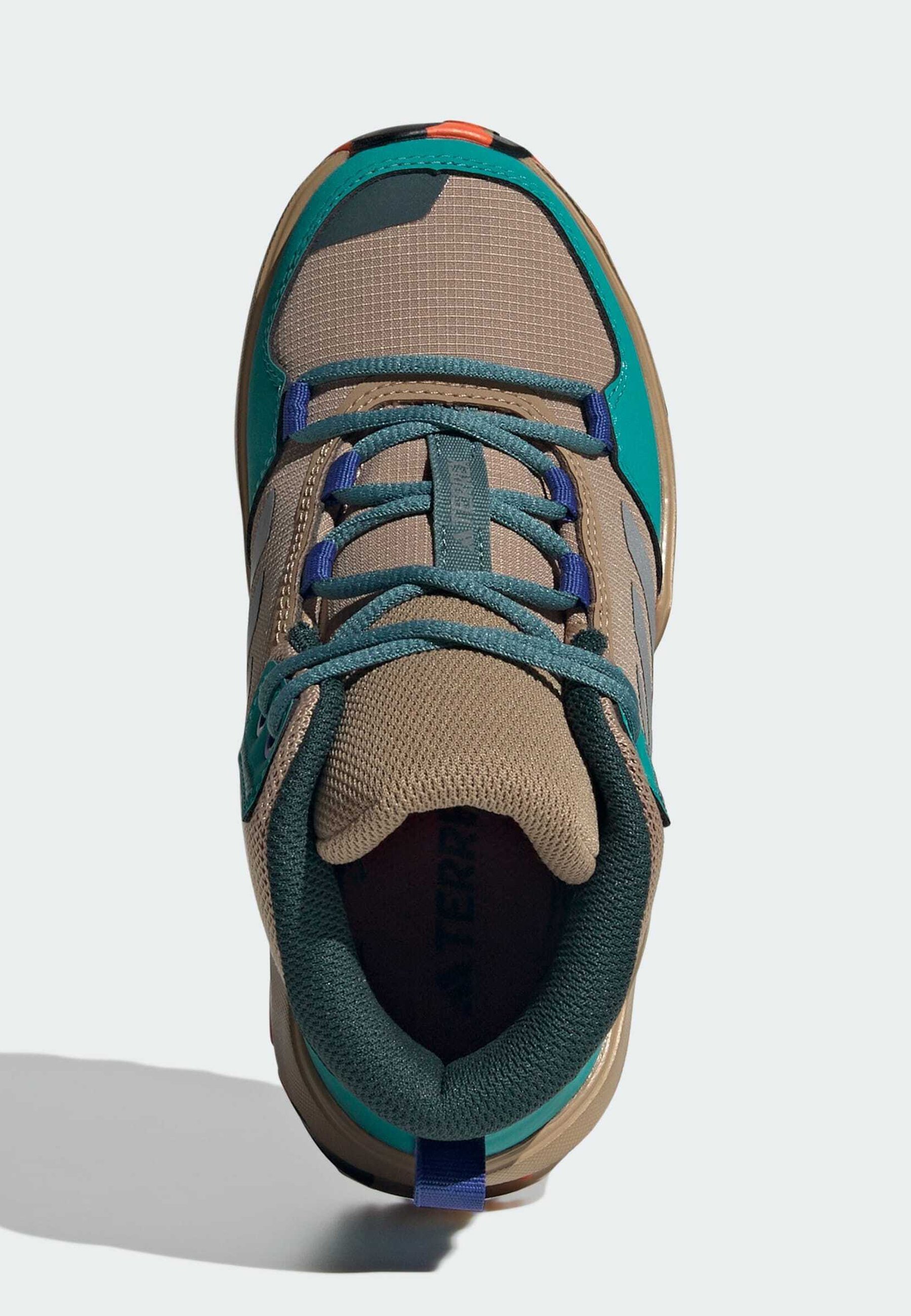 Adidas Terrex AX4R MID UNISEX - pārgājienu apavi - kartona matēta sudrabaini tīra zila