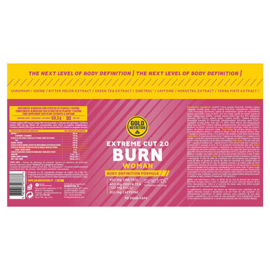 GOLDNUTRITION Termogeeninen lisäravinne Burn Woman 90 kapselia 90 kapselia