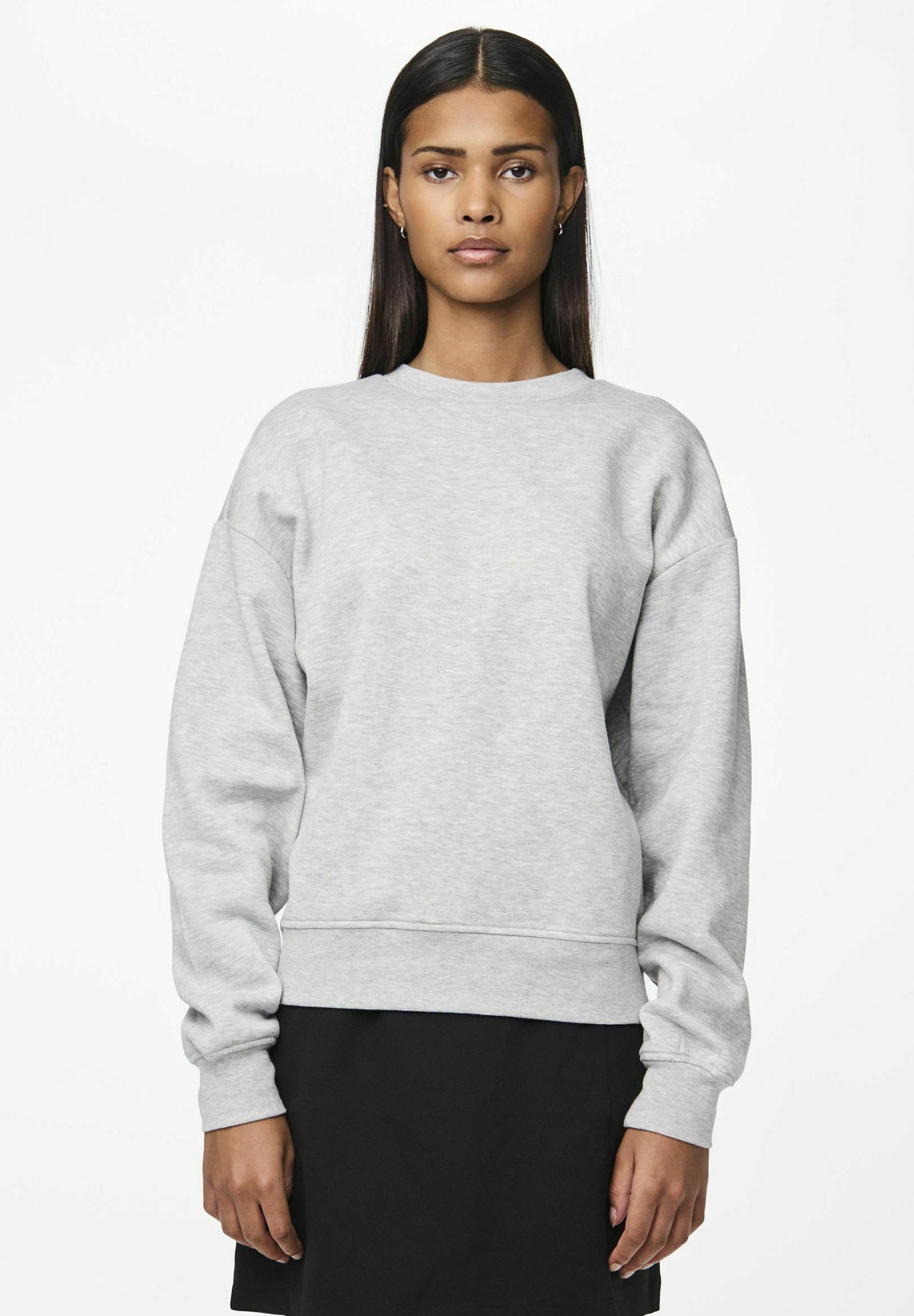 Pieces PCCHILLI LOOSE - Sweatshirt - lichtgrijs gemêleerd