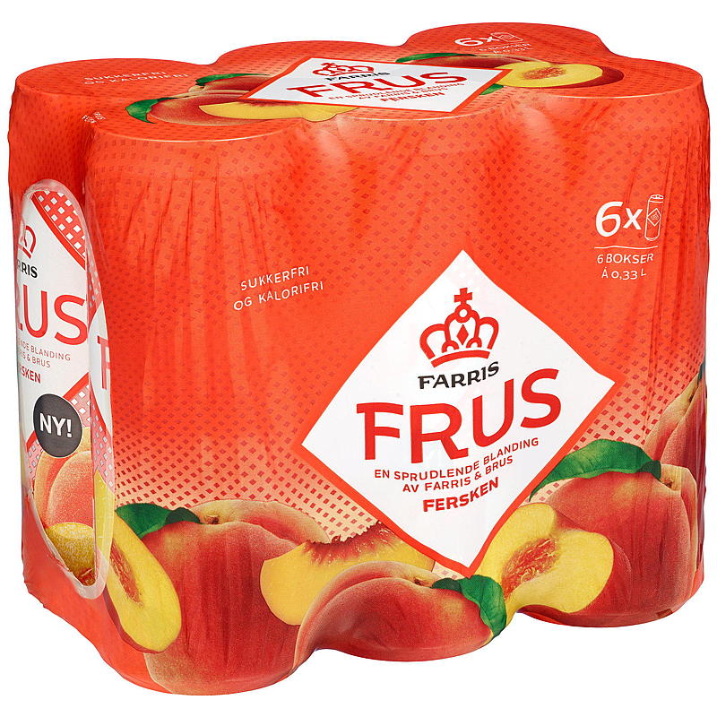 Farris Farris Diepvries 0,33 l doos 6-pack perziken