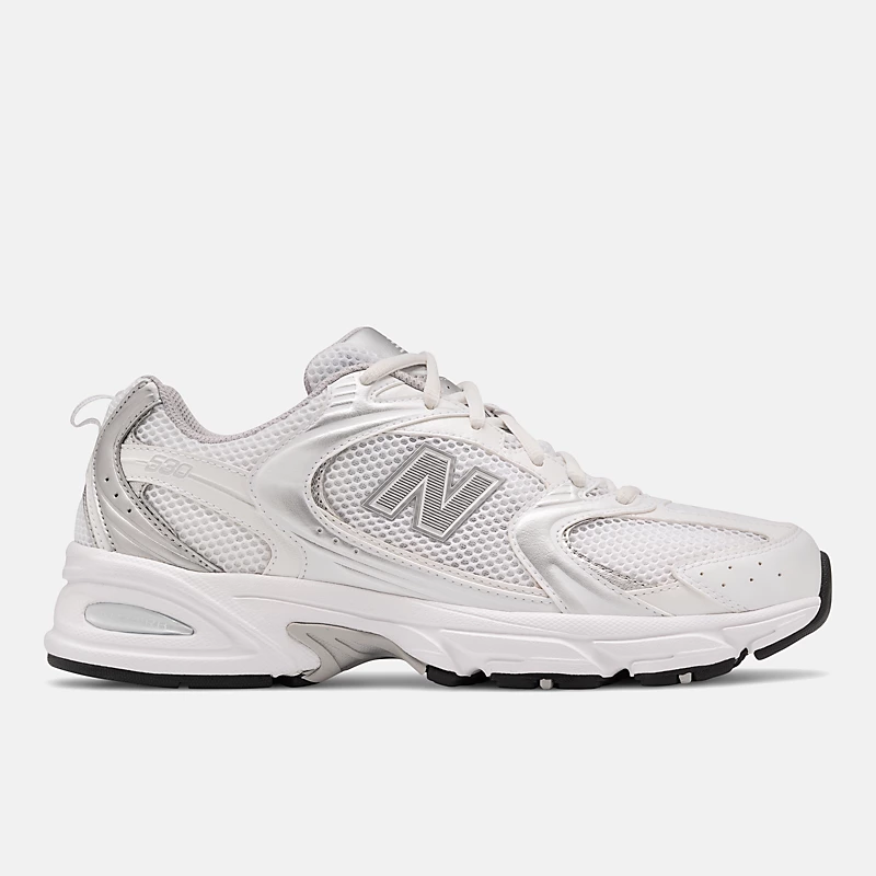 Unisex 530 - NB Biały z srebrnym metalicznym
