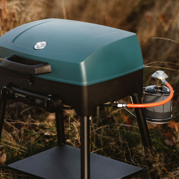 Grătar de camping Explorer Next Pro, inclusiv husă rezistentă la intemperii