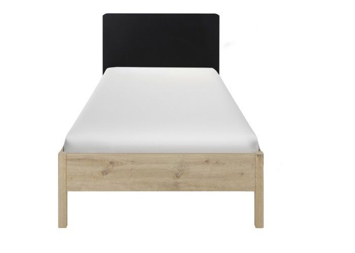 Letto per bambini 90x200 - Arthus - Stile industriale - Marrone