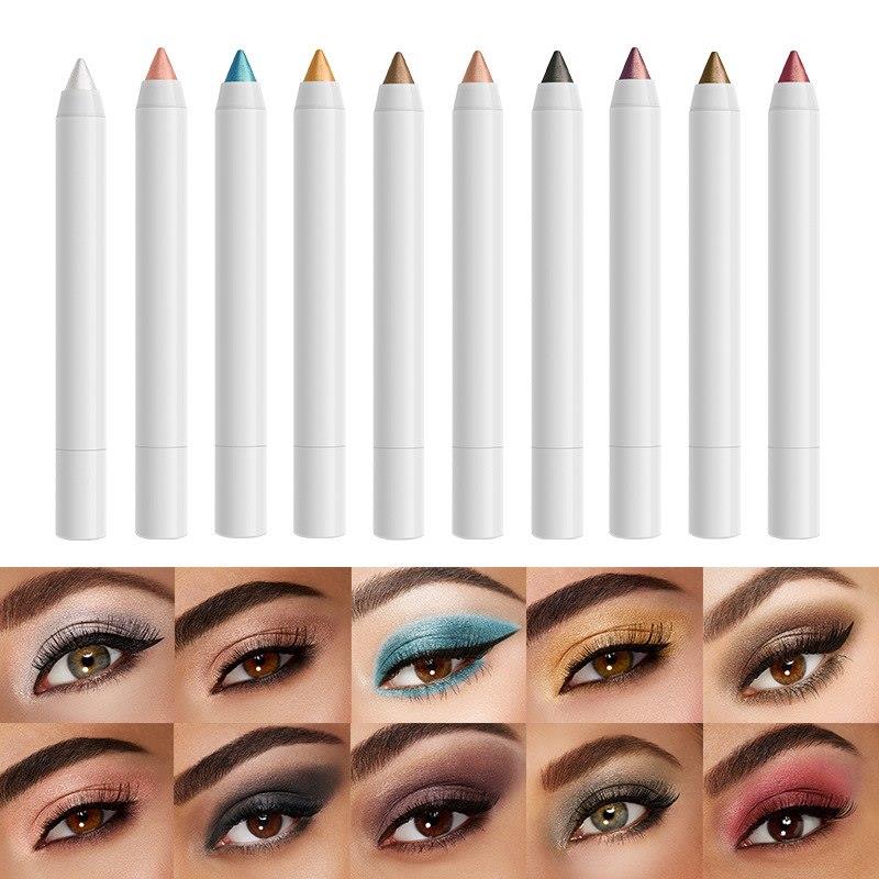 Crayons à paupières colorés longue tenue, sans bavure, taille-crayons, outils de maquillage et de beauté.