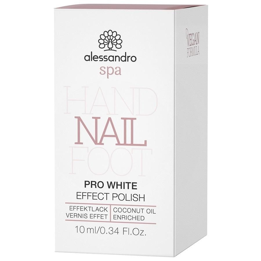 Alessandro Nagellack NailSpa Pro White nagų lakas, 10 ml