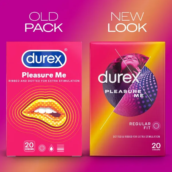 Kondomy Durex Pleasure Me Ribbed & Dotted Regular Fit 20 ks | Zdraví | Superdrug