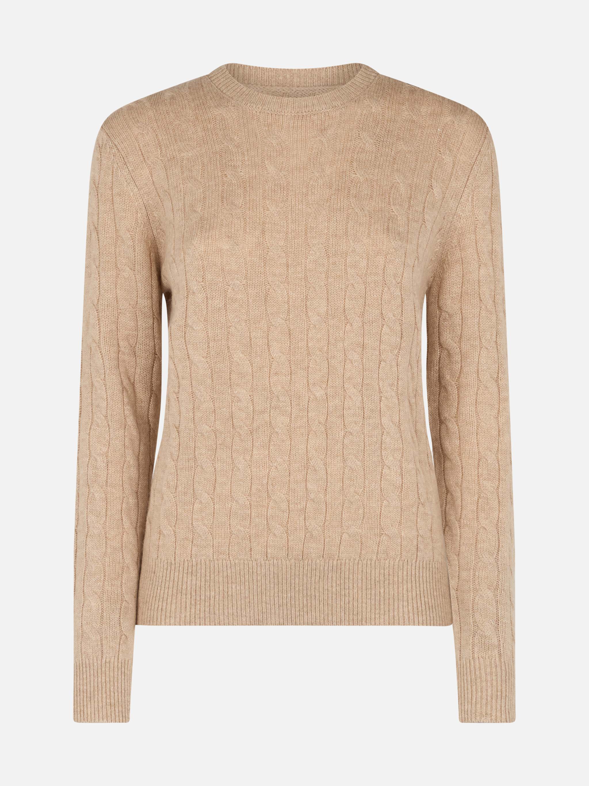 Sorbonne damestrui van beige kasjmierblend