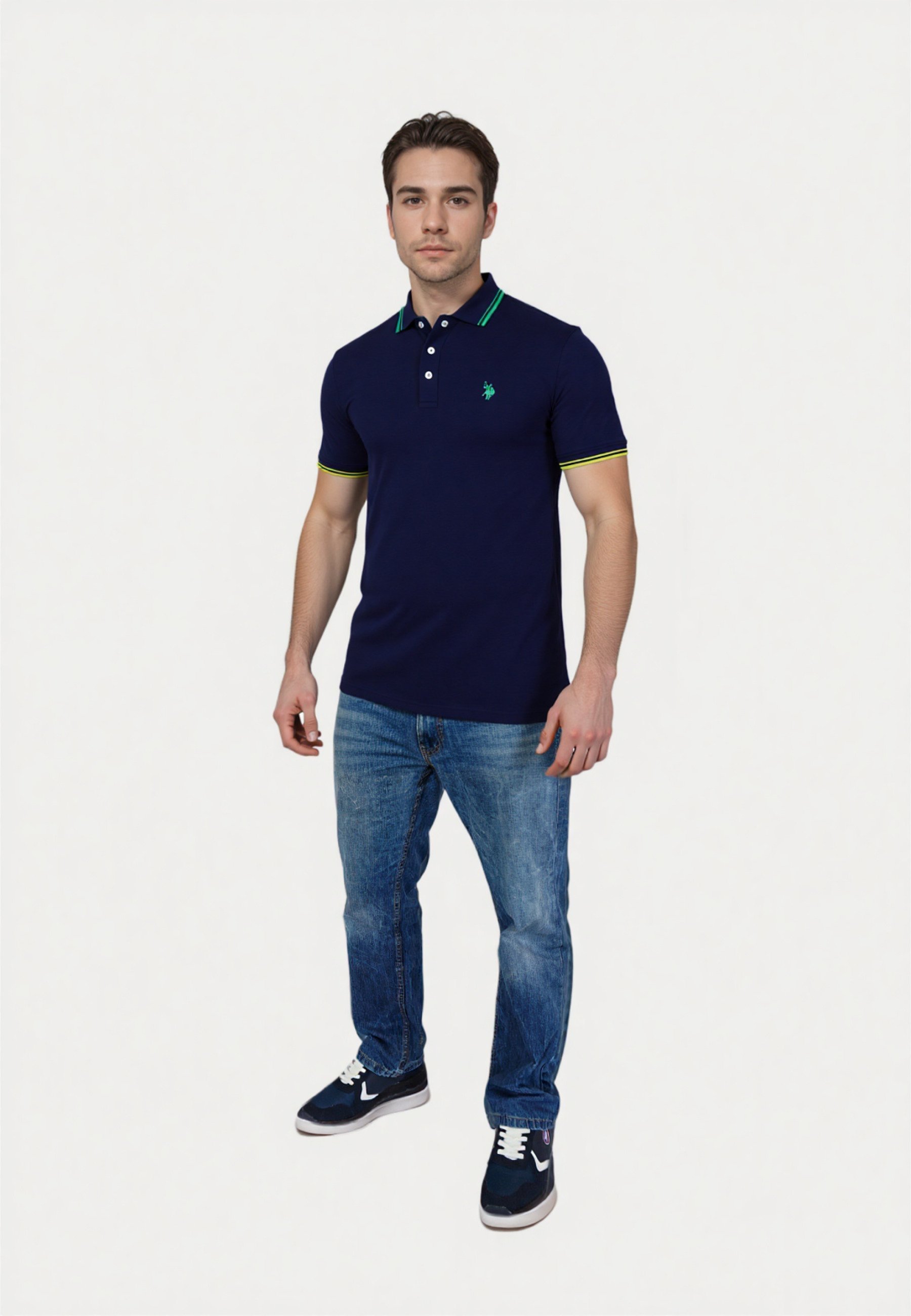 US Polo Assn. SHORTSLEEVE BARNEY - Poloshirt - donkerblauw