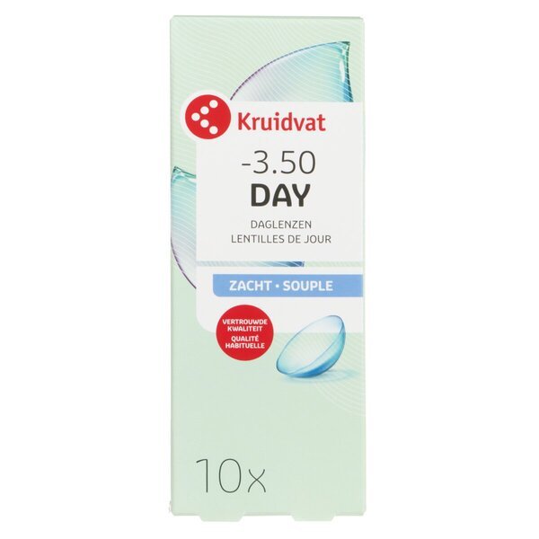 Kruidvat Opticare -3.50 Мека дневна контактна сочива<br>Медицински уређај - 10 комада