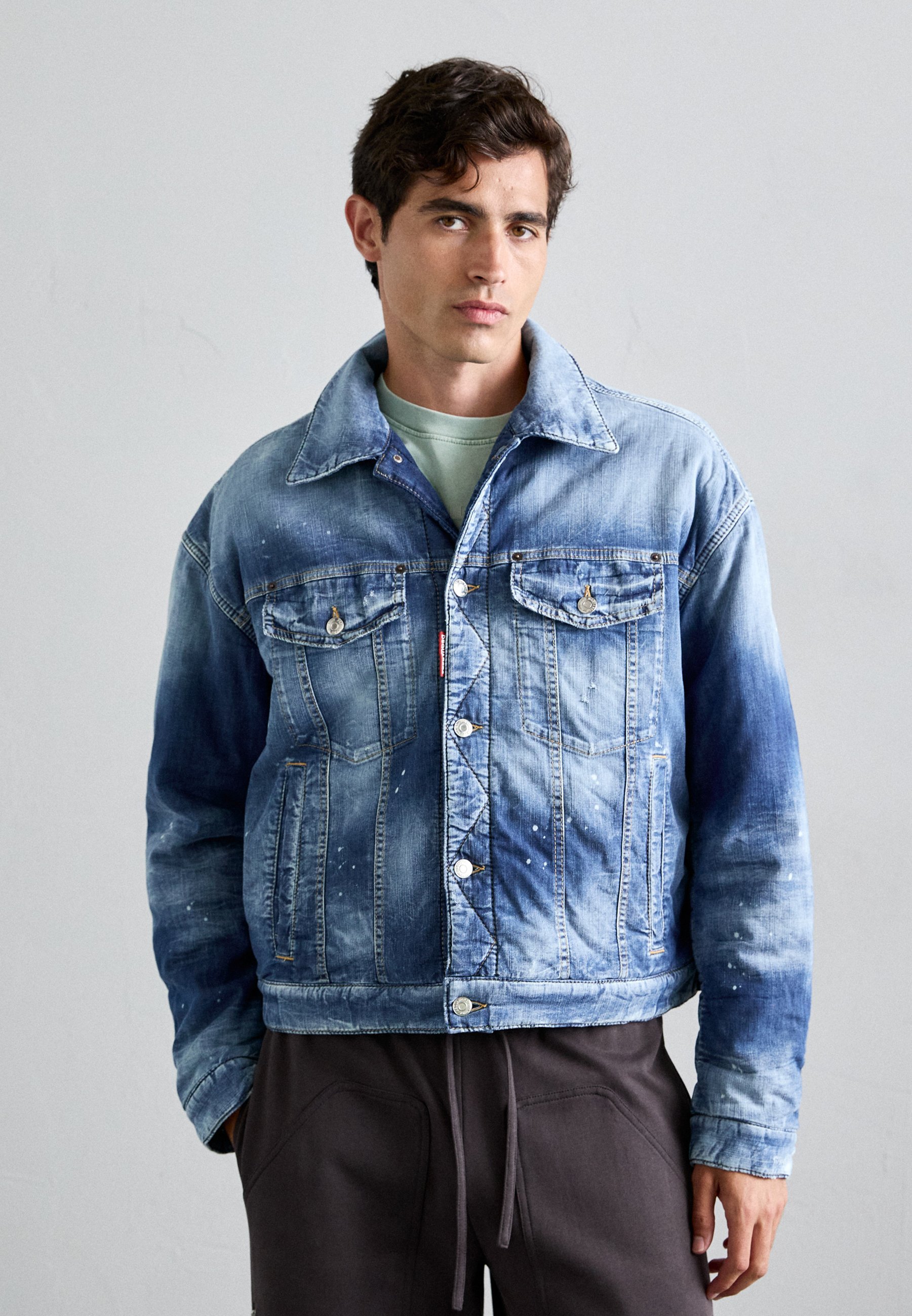 Dsquared2 LIGHT PUFF VESTE - Veste en jean - bleu marine