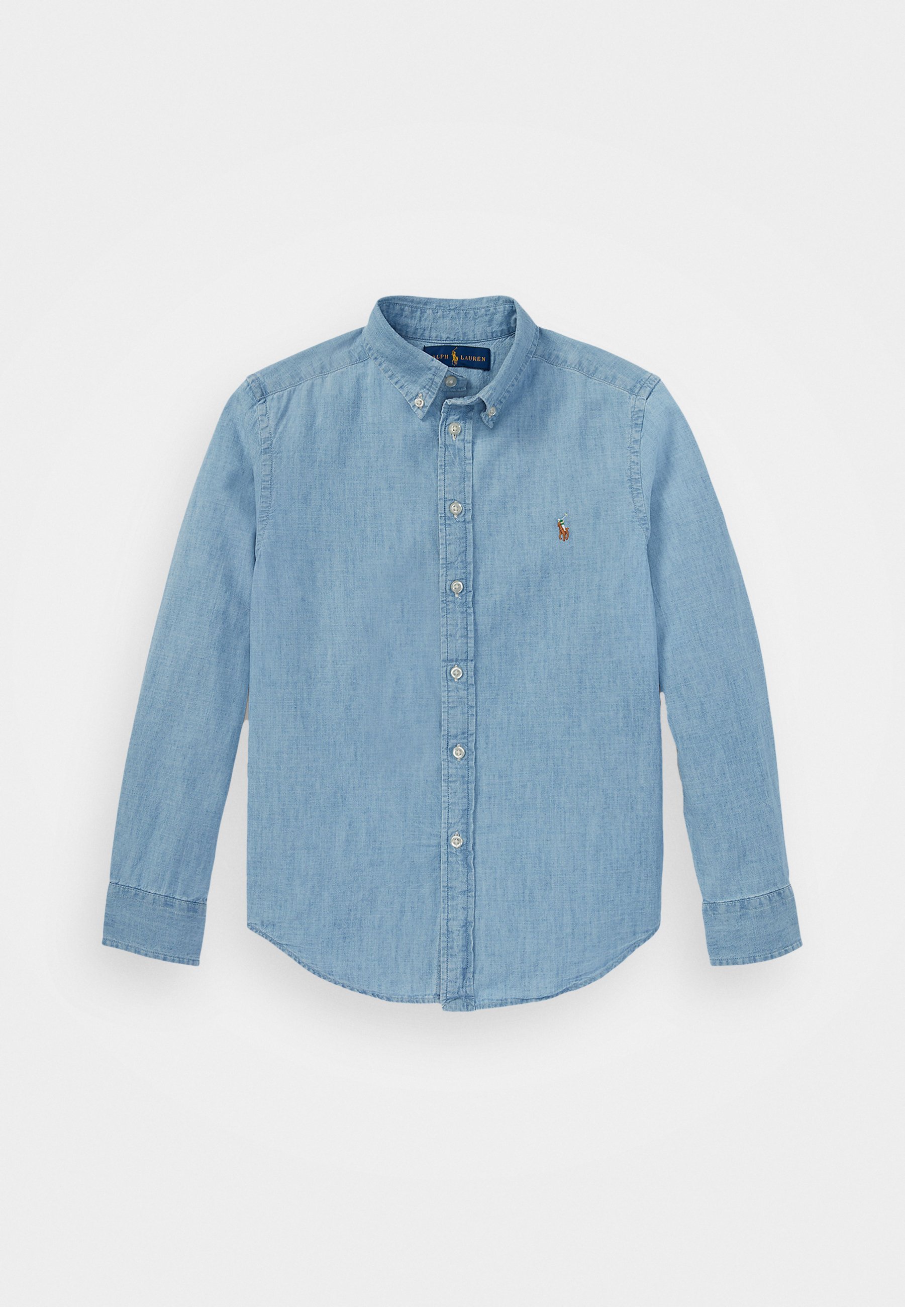 Polo Ralph Lauren katoenen chambray overhemd - Shirt - lichtblauw