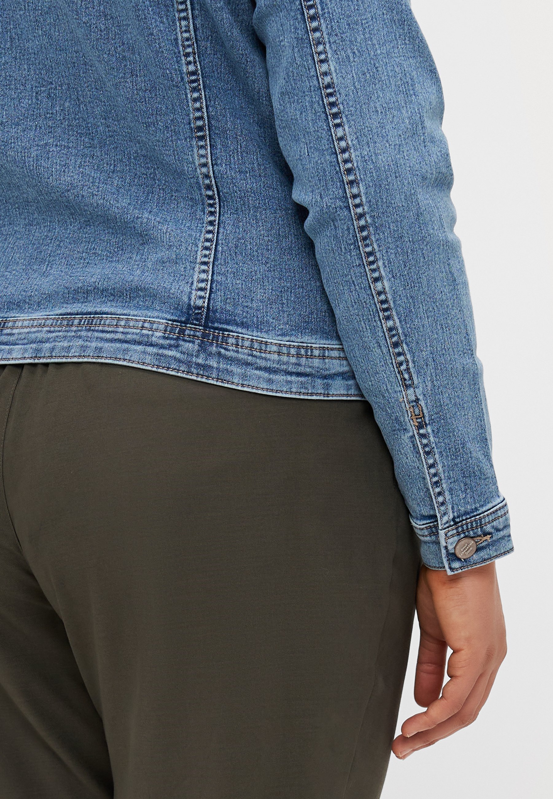 ALLEEN Carmakoma CARWESPA JACKET - Spijkerjas - lichtblauwe denim