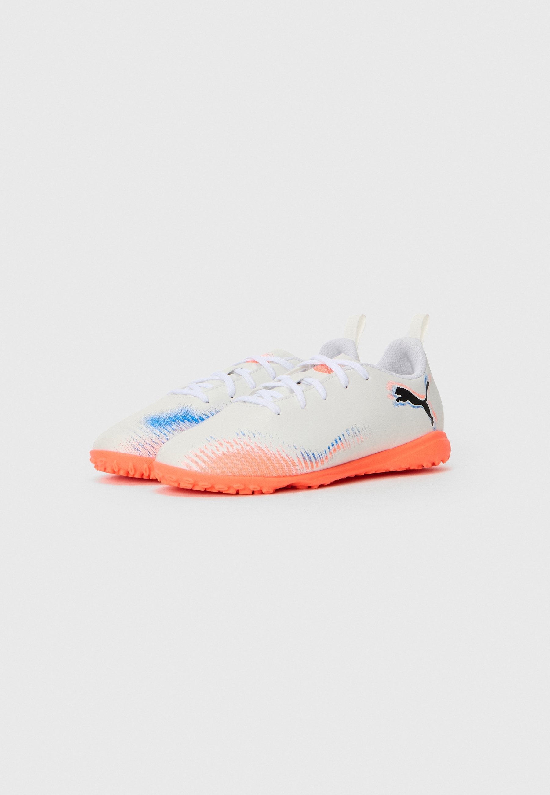 Puma FUTURE 8 UNISEX - Kopačke za dvoranski nogomet - bijela/crna/svijetlocrvena
