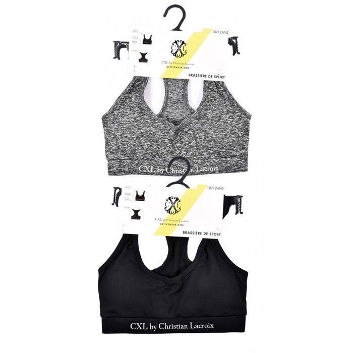 Brassière Sportswear - CXL By LACROIX X2 - Pack de 2 - Confort optimal - Coussinets amovibles