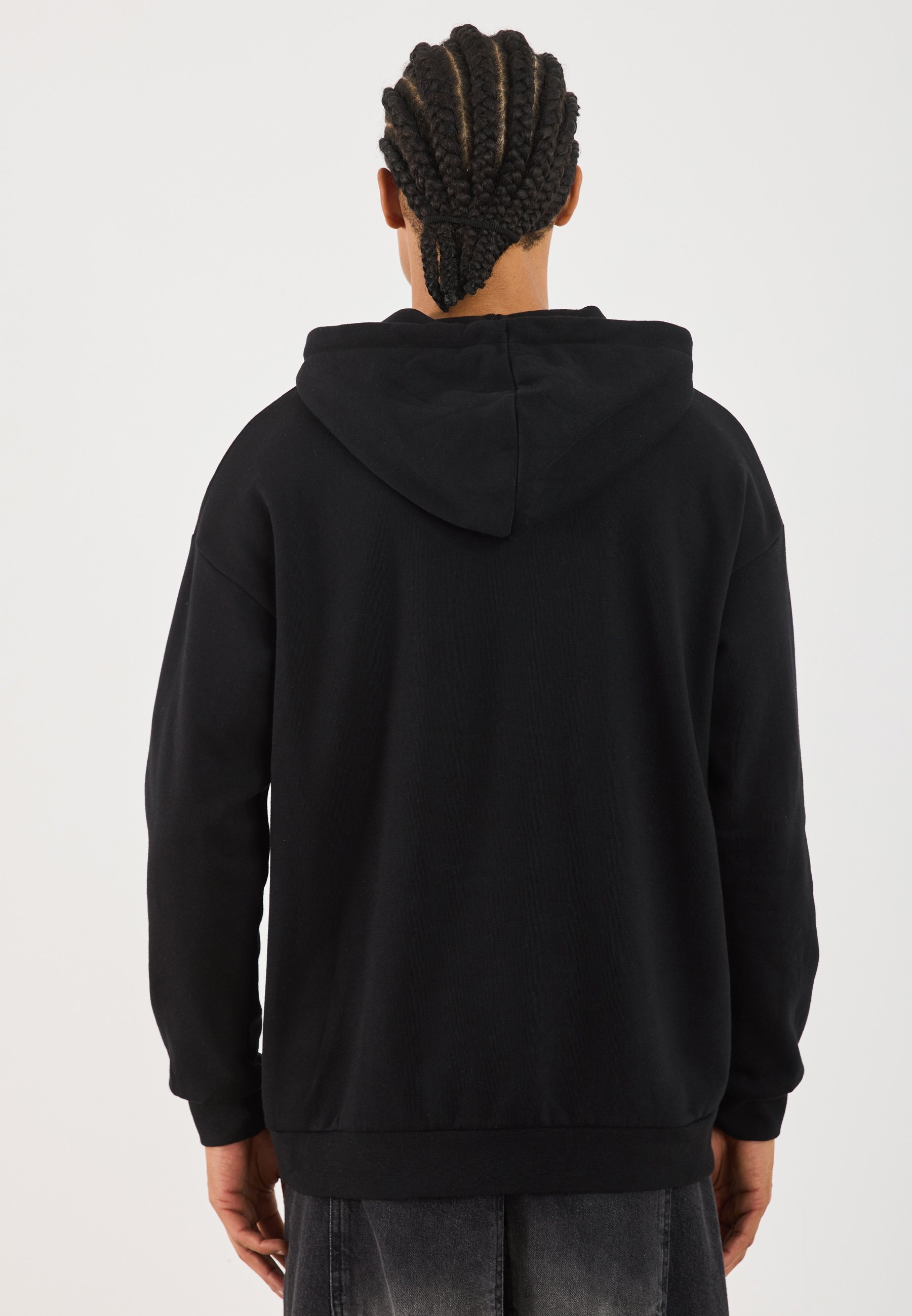 YOURTURN UNISEX - Džemperis su gobtuvu - juodas
