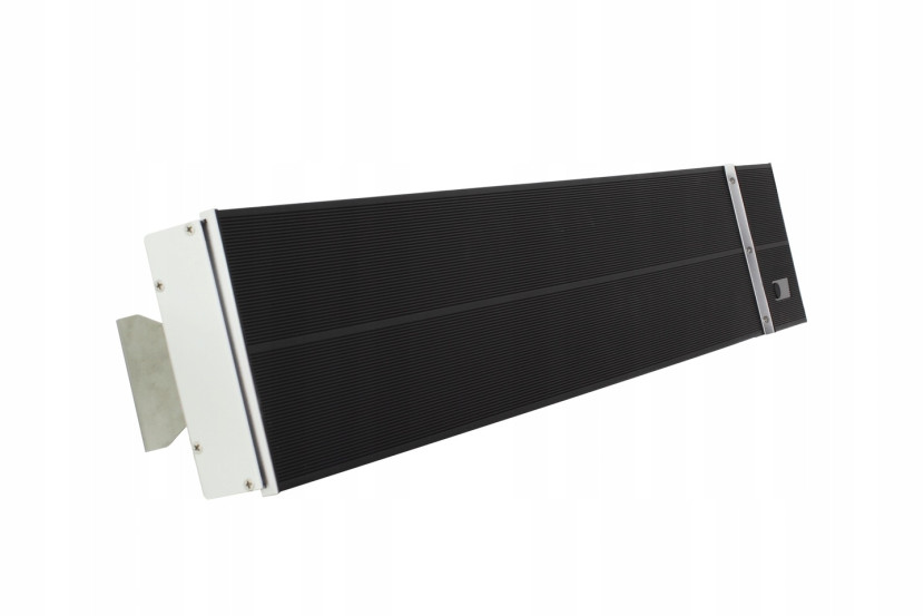 Promiennik Lampa Cieplna Jowisz Panel Grzewczy IR 2600W Czarna   Pilot