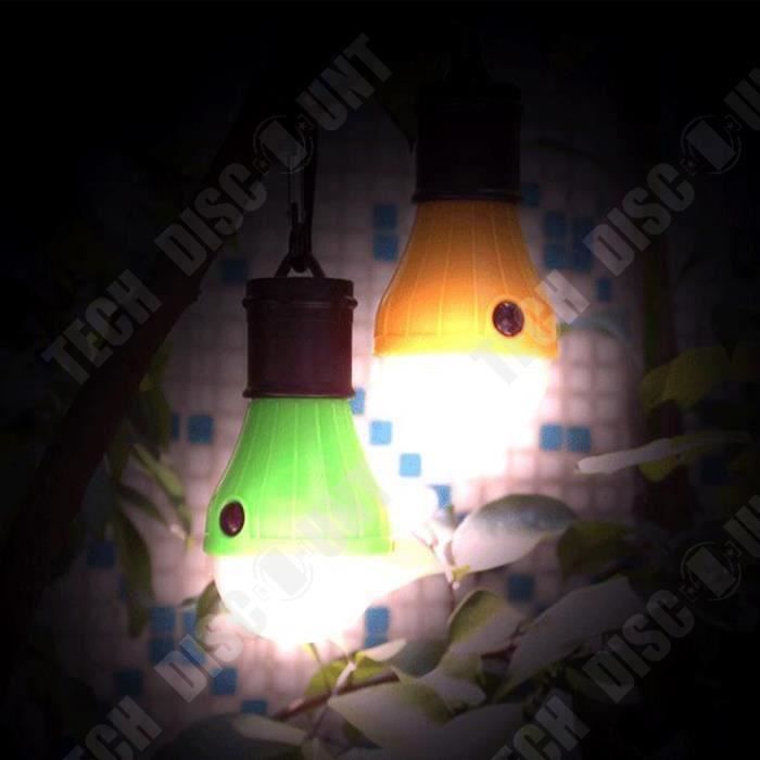 Luminária de mesa TD® - Luminária pendente com lâmpada LED - Lanterna portátil para camping, barraca e pesca, amarela