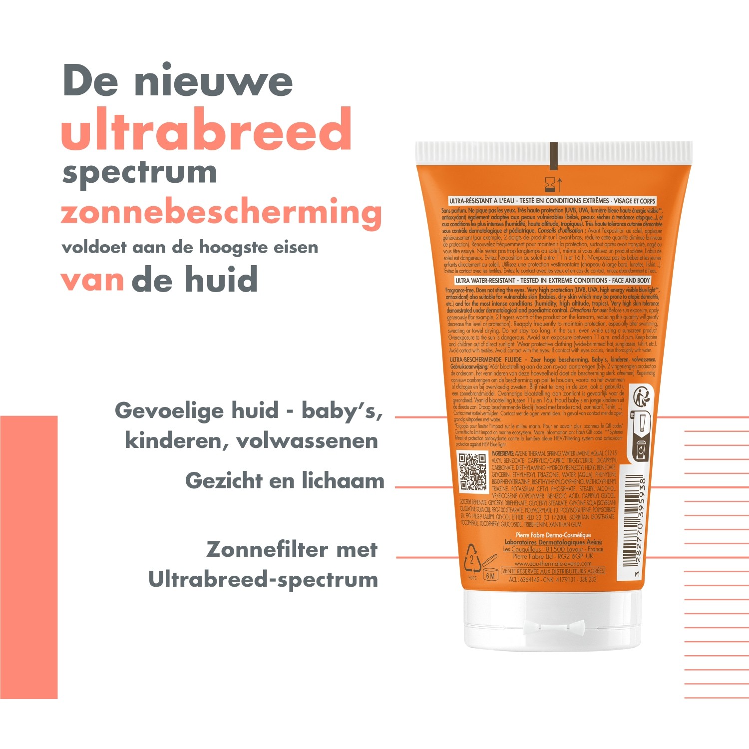 Avène Sunscreen Solaire Intense Protect SPF50+ - 150 ml