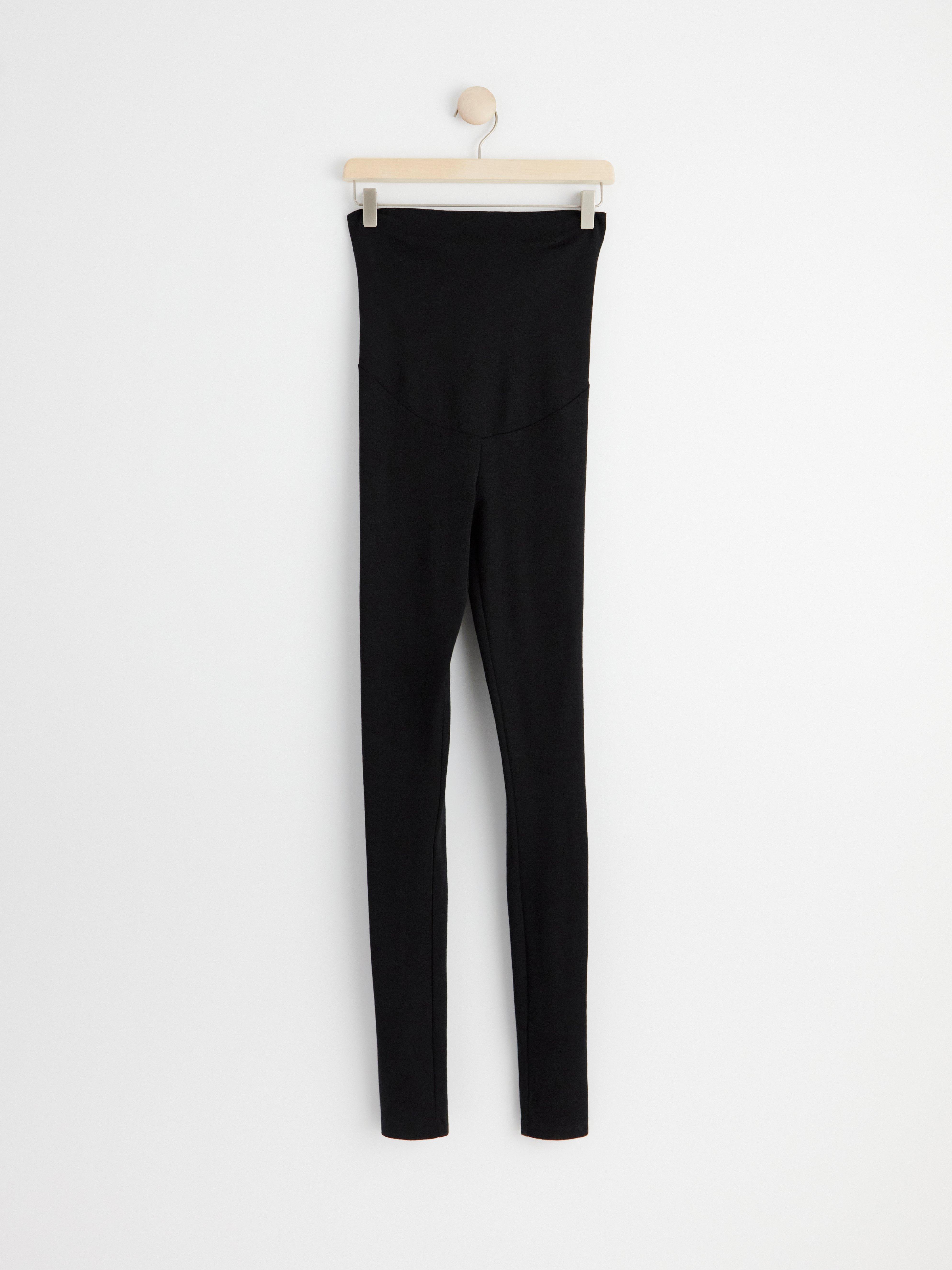 Leggings MOM en mérinos noir