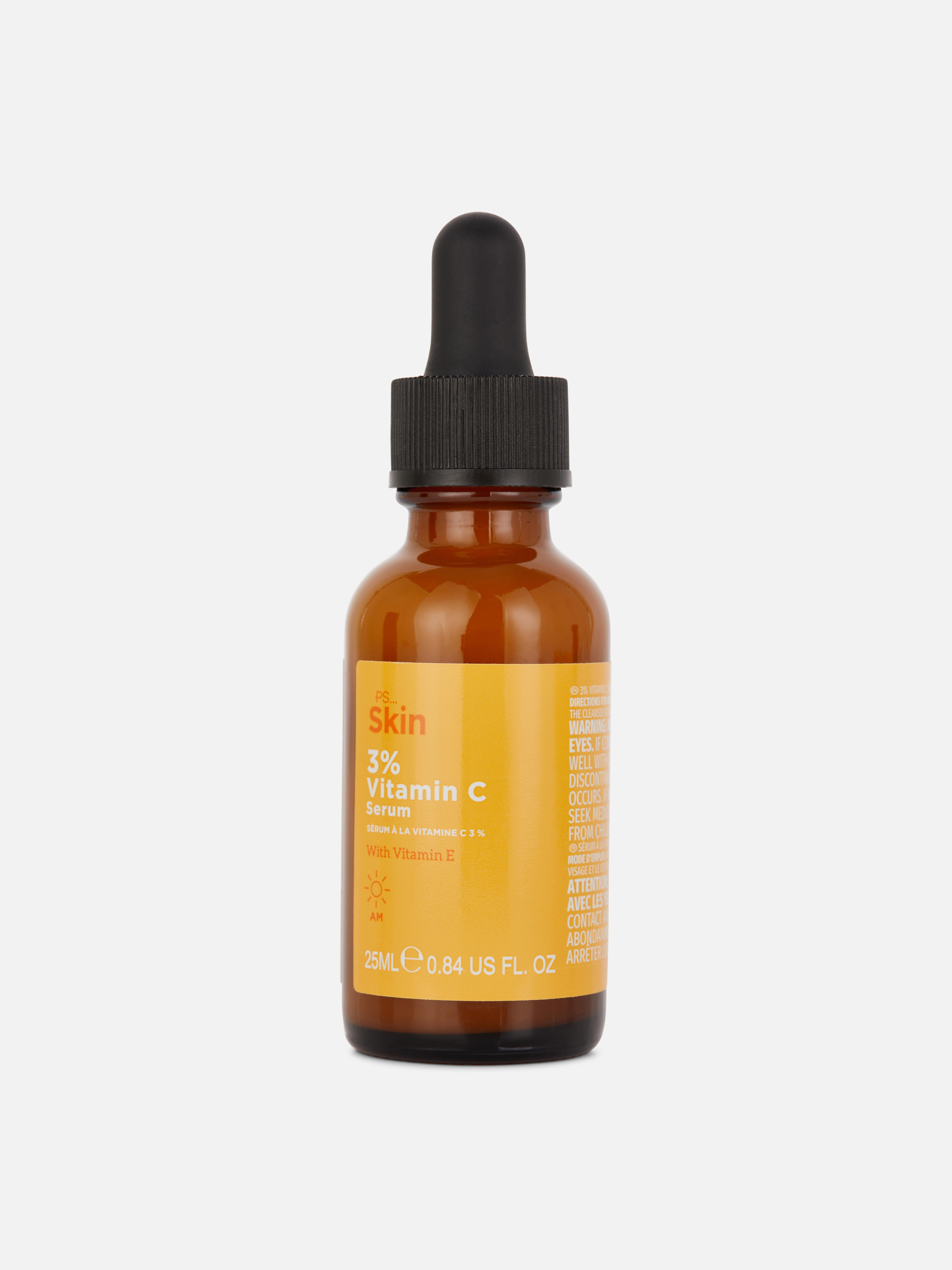 PS… Hautserum mit 3 % Vitamin C. Ein beruhigendes Gesichtsserum mit Vitamin C und E für den Morgen.