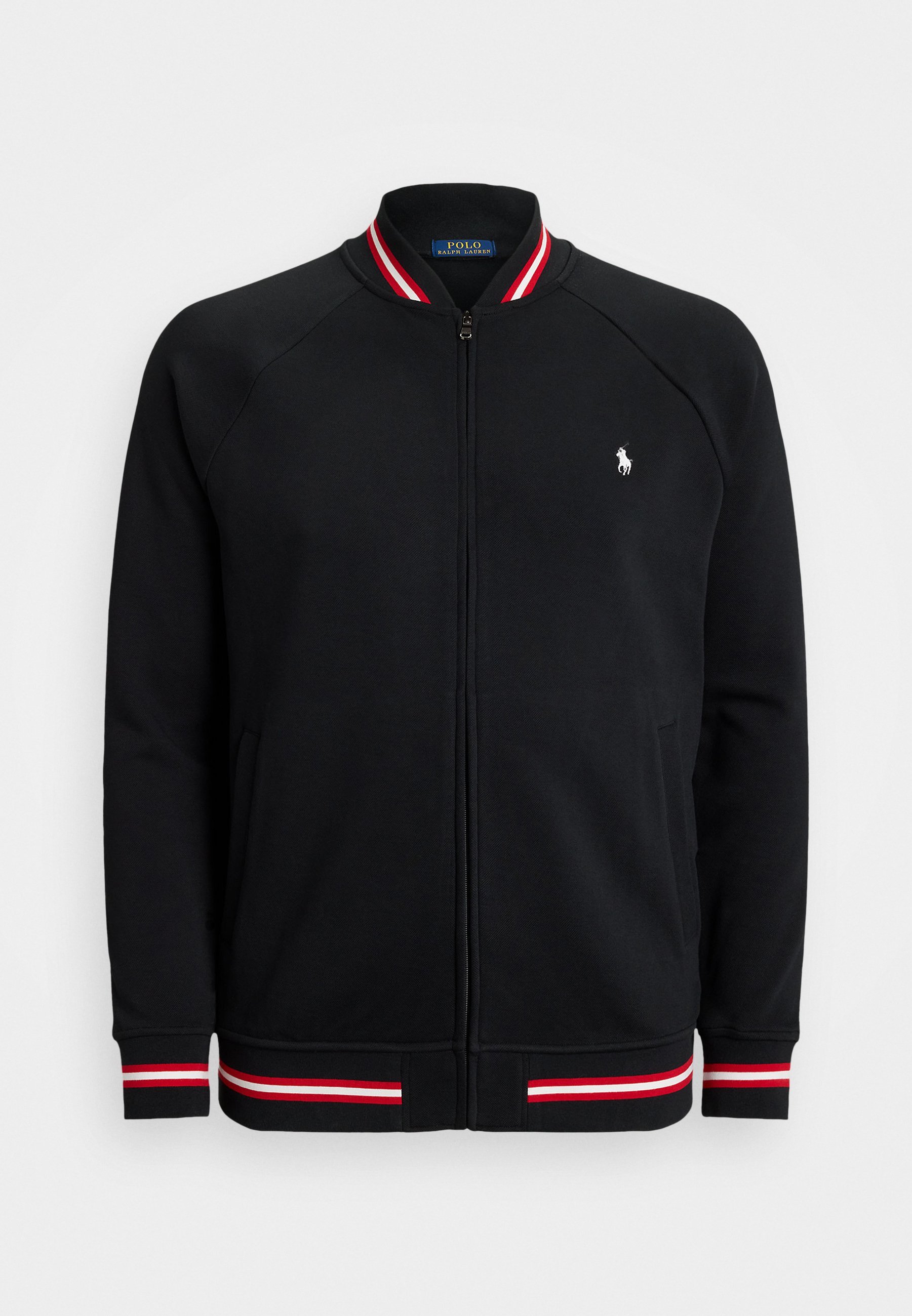 Giacca bomber Polo Ralph Lauren Big & Tall in doppia maglia a rete - Giacca bomber - nera