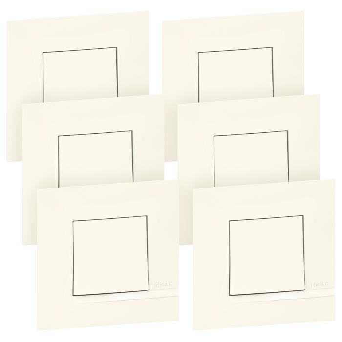 Switches or two-way switches - Bticino - Altège 10A - Snow plates - Quick connection