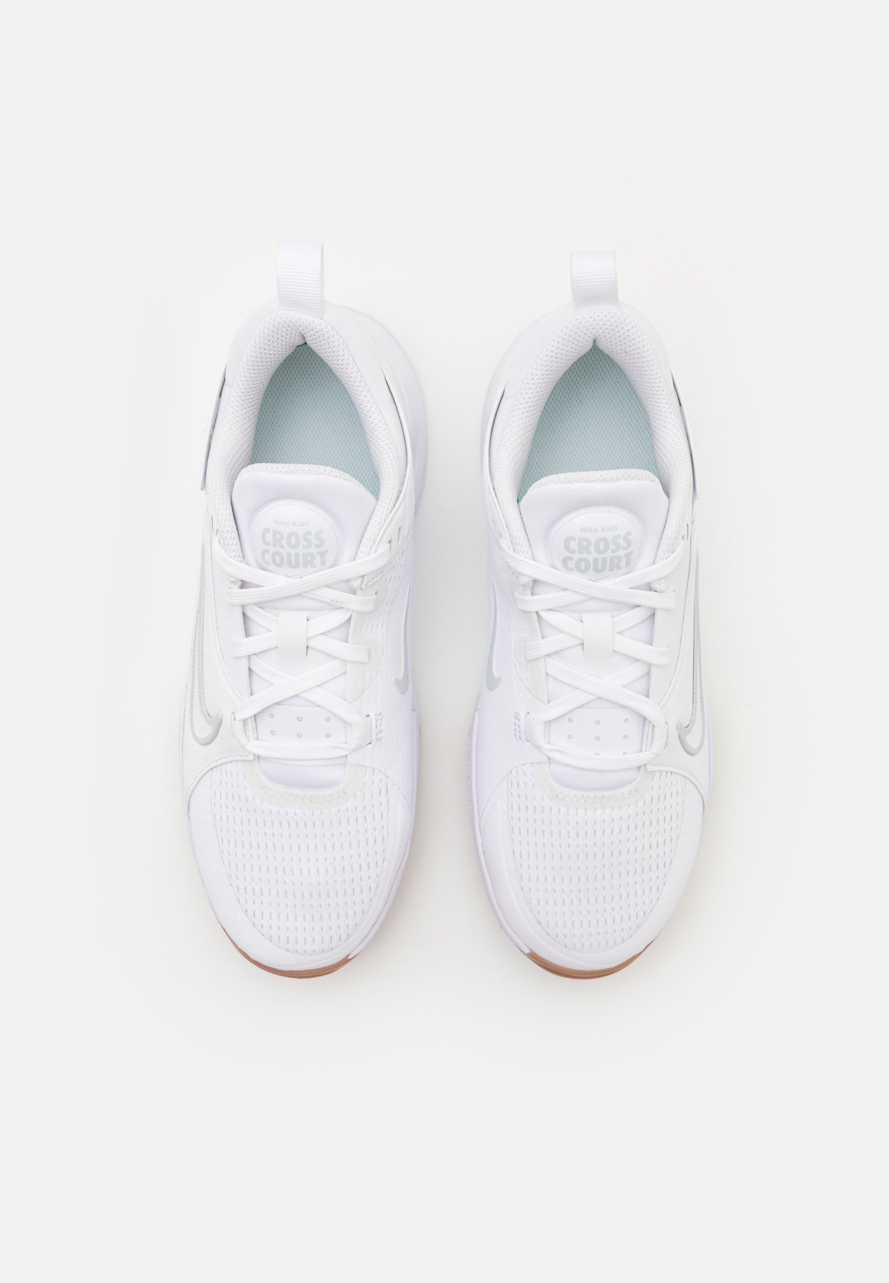 Nike Performance CROSSCOURT - Multicourt tennisschoenen - wit/puur platina/middenbruin