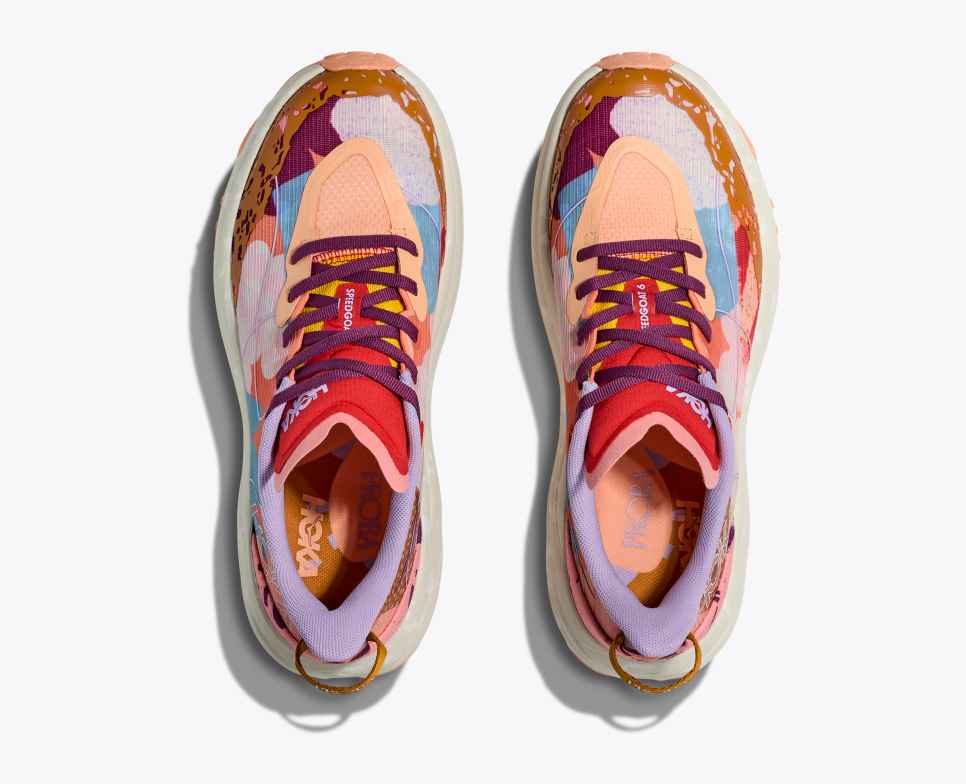 HOKA Speedgoat 6 Studio Proba Laranja Cádmio / Verde Sussurro