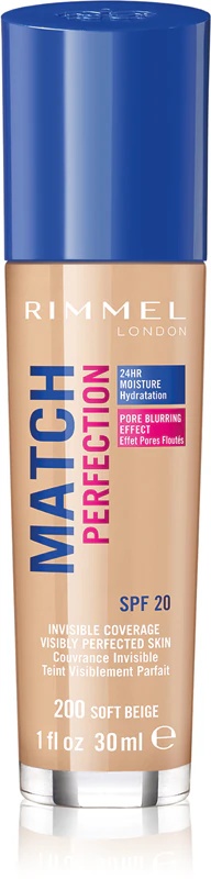 Rimmel Match Perfection šķidrais tonālais krēms SPF 20