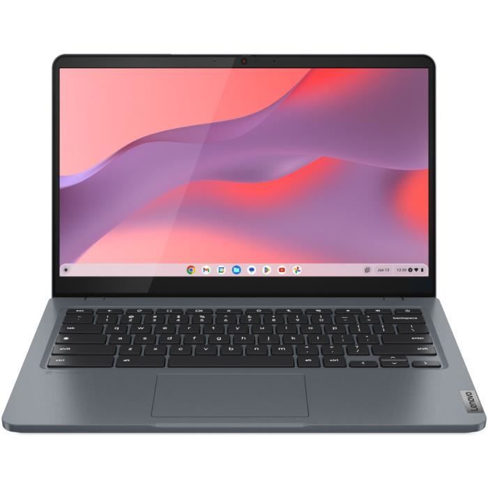 LENOVO IdeaPad 3 14IAN8 Chromebook Plus Laptop | Chrome OS - 14'' FHD - Core i3-N305 - 8GB RAM - 128GB di spazio di archiviazione - AZERTY