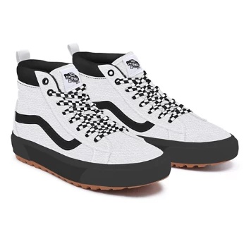 White Leather Sk8-Hi MTE-1 Personalizzate
