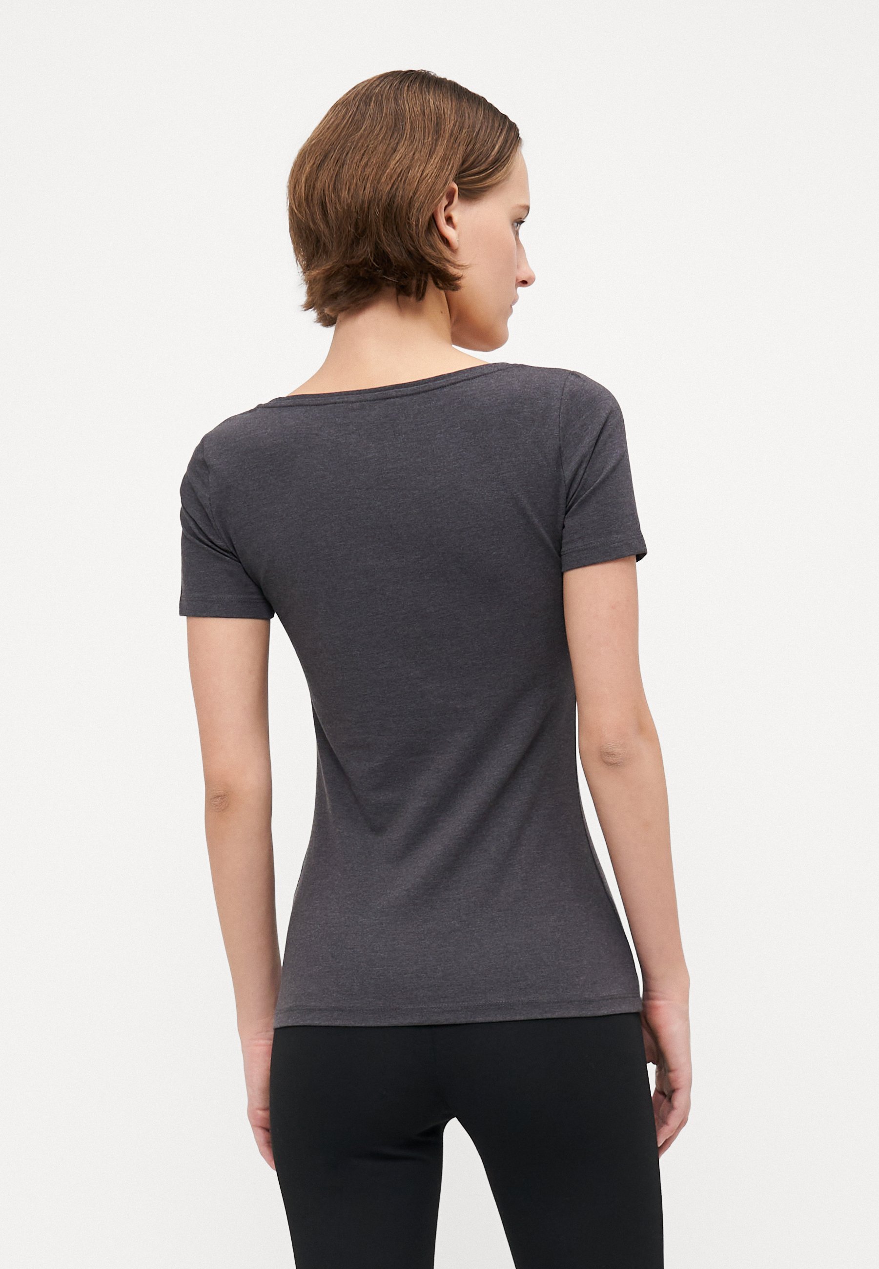 Anna Field Tall 3-pack - Basic T-shirt - wit/zwart/donkergrijs