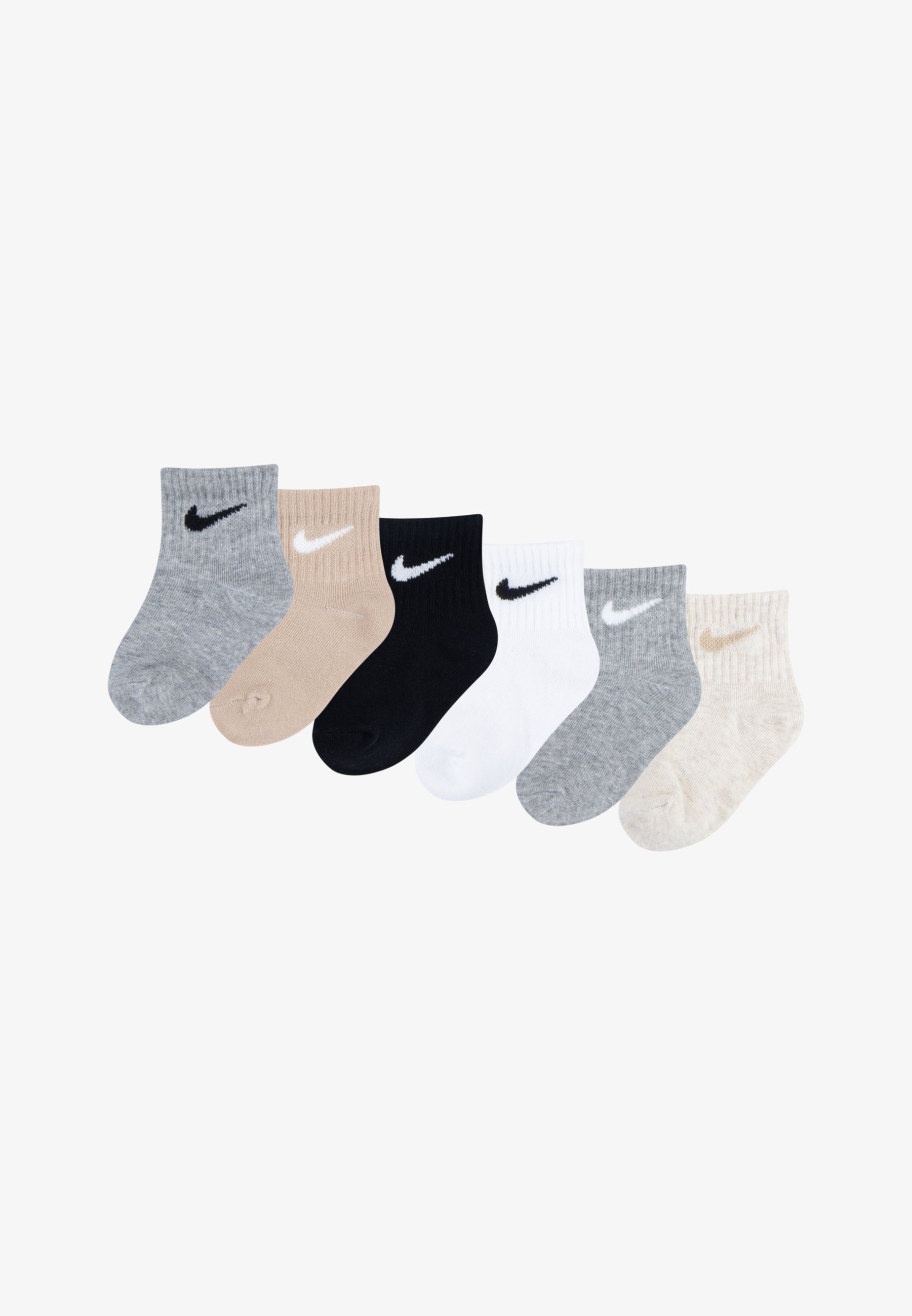 Nike Sportswear INFANT ANKLE UNISEX 6-PACK - Sokken - donkergrijs gemêleerd/zwart