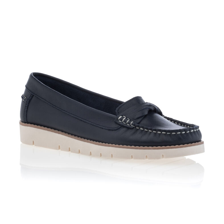 Naisten siniset loaferit/veneilykengät