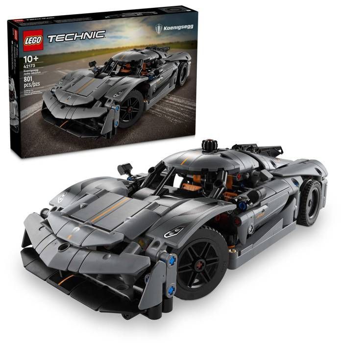 LEGO TECHNIQUE 42173 Koenigsegg Jesko Absolut Grey Hypercar Gifts Toys Collectibles 10+