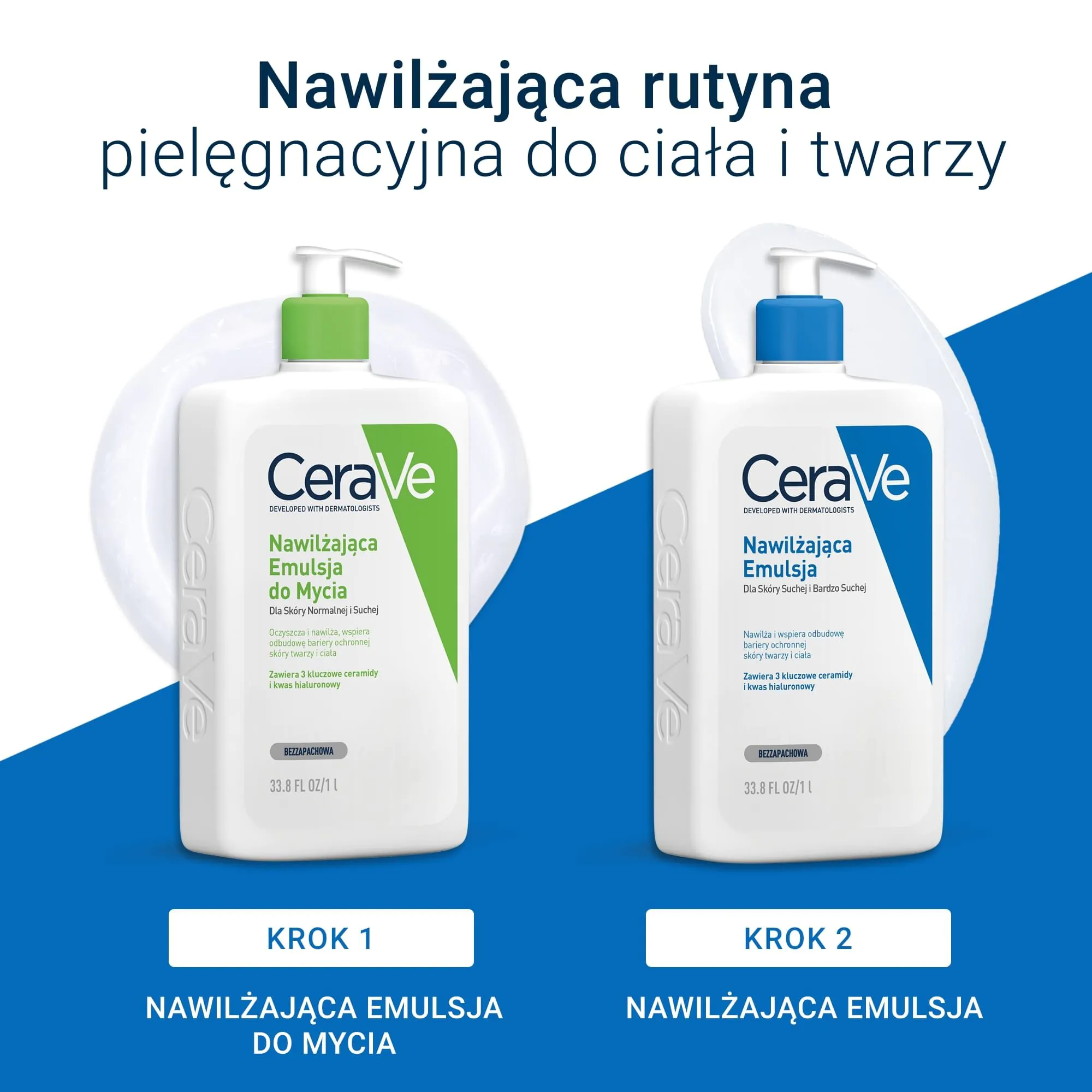 CeraVe Nawilżająca emulsja do skóry normalnej, suchej i bardzo suchej, 1000 ml