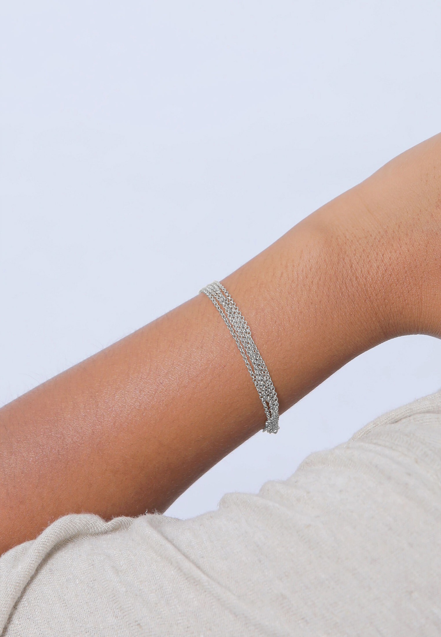 Elli Femmes Chaînes Look Moderne en Argent Sterling 925