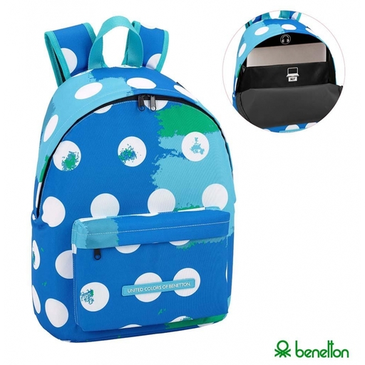 Benetton Dots computerrygsæk 41x31x16