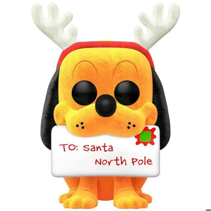 Figura coleccionable - FUNKO - Funko POP Disney Holiday Pluto - Amarillo - Vinilo - Para interiores