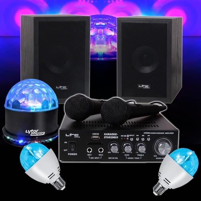 Karaokepakket 2x50W STAR2MKII + SUNMAGIC RGB 2 Mini Diams