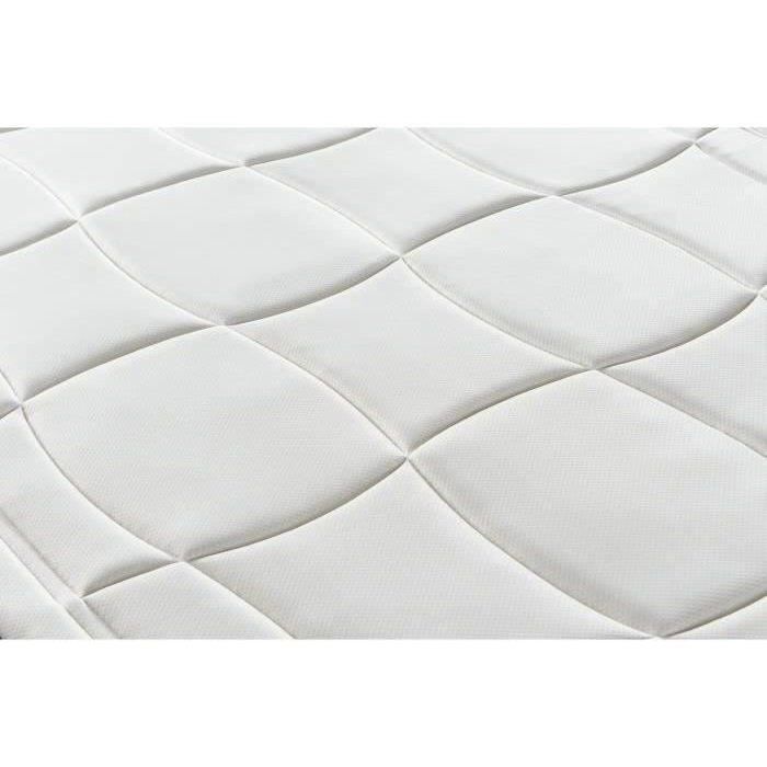Ensemble matelas + sommier 160x200 cm - Mousse mémoire - 28cm - 5 zones - Ferme - DEKO DREAM HOTEL PREMIUM LUX